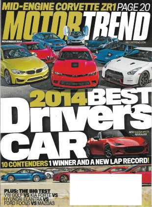 MOTOR TREND 2014 NOV - Z/28 vs 911 vs WRX vs F-TYPE vs GT-R vs M4